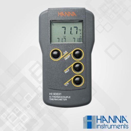 HI9353 0.1° Resolution K-Type Thermocouple Thermometer with High⁄Low Limit Display