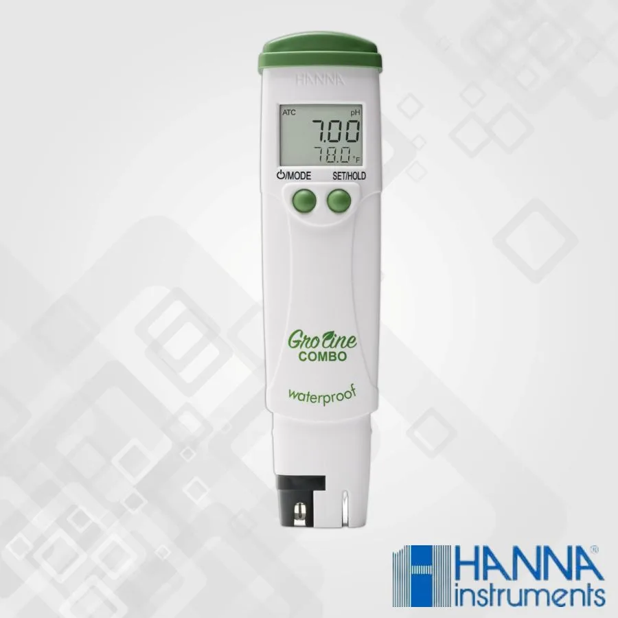 HI98131 GroLine Hydroponic Waterproof Pocket pH⁄EC⁄TDS⁄Temperature Tester