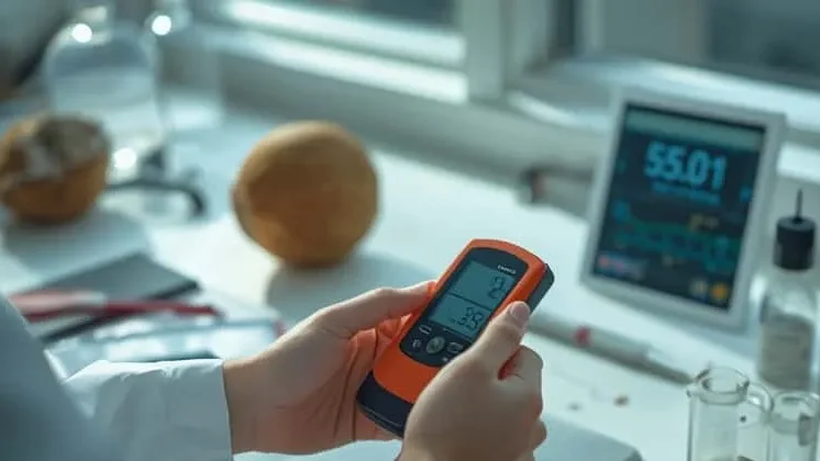 Produk kelapa organik untuk ekspor dengan sensor pH, EC, TDS, pengukur suhu dan dokumen HACCP sebagai kontrol kualitas